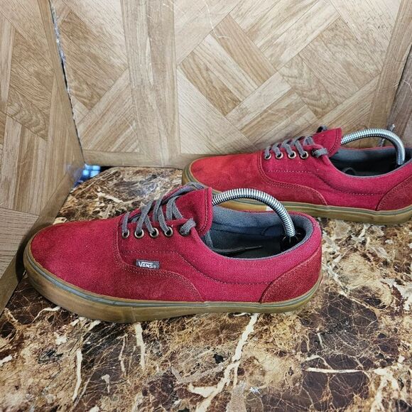 Vans men's Off The Wall skateboard low oldskool red shoes size 10.5. B439 - Picture 5 of 11